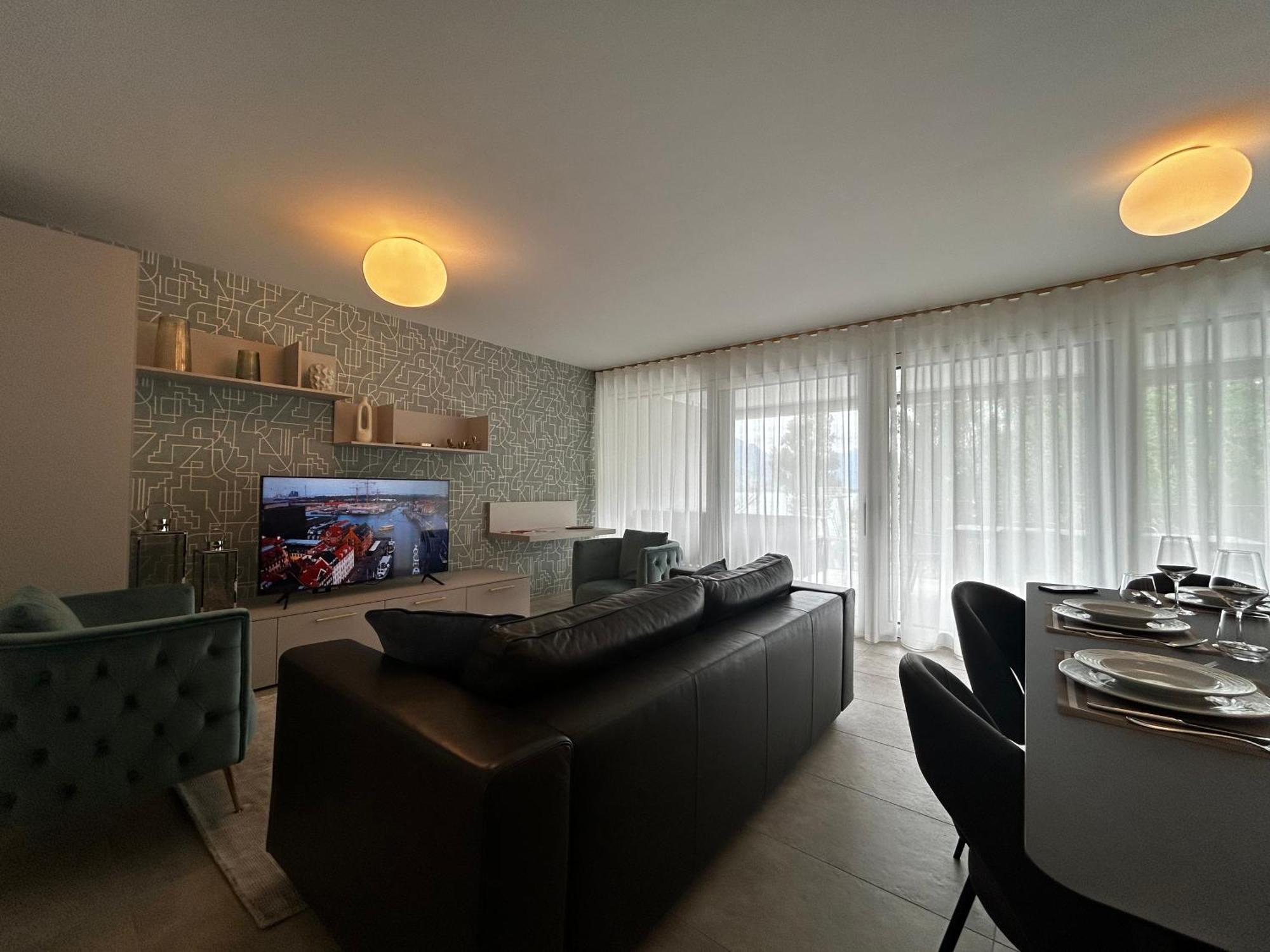 Family Apartment, Near The Beach Whit Private Park Locarno Exterior foto
